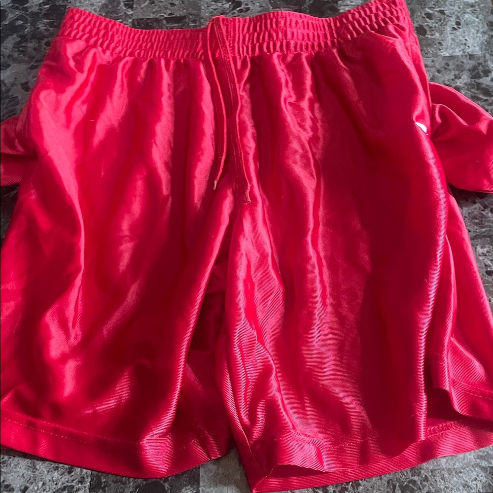 Athletic Works Red Men's Athletic Shorts